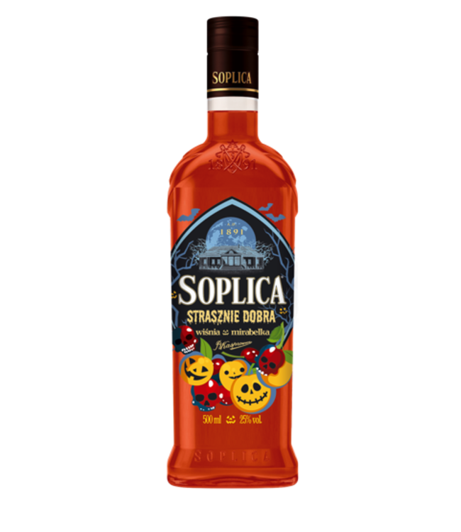Soplica Wisnia Mirabelka Halloween 0,50 ltr 25%