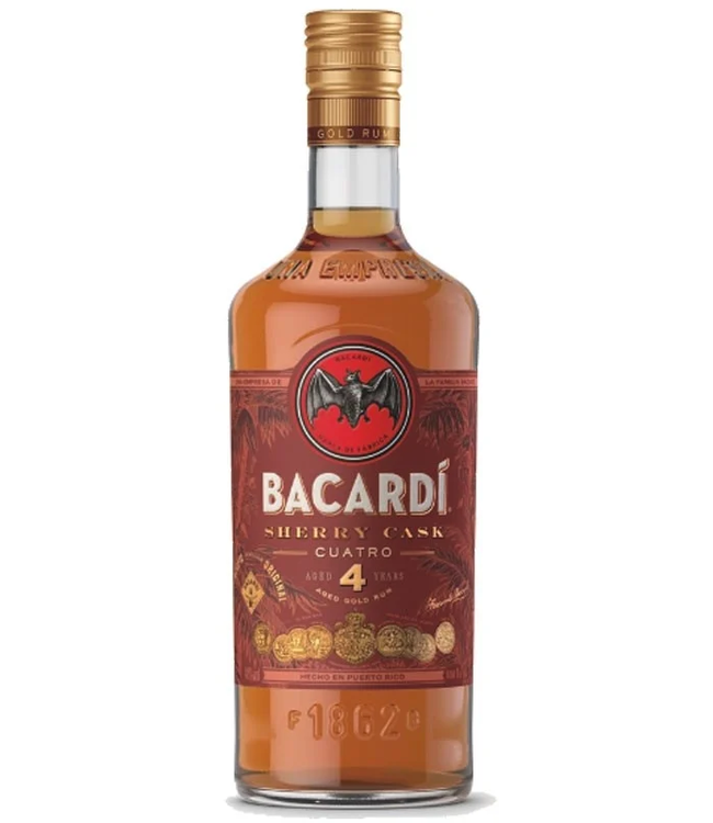 Bacardi Anejo Cuatro 4 Years Old Sherry Cask 1,00 ltr 40%