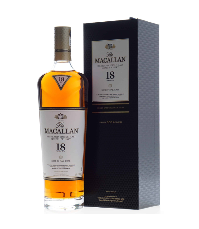 Macallan 18 Years Old Sherry Oak 2024 Release 0,70 ltr 43%