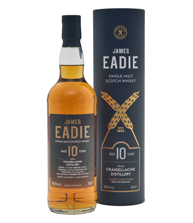 Craigellachie 10 Years Old 2014 James Eadie 0,70 ltr 58,9%