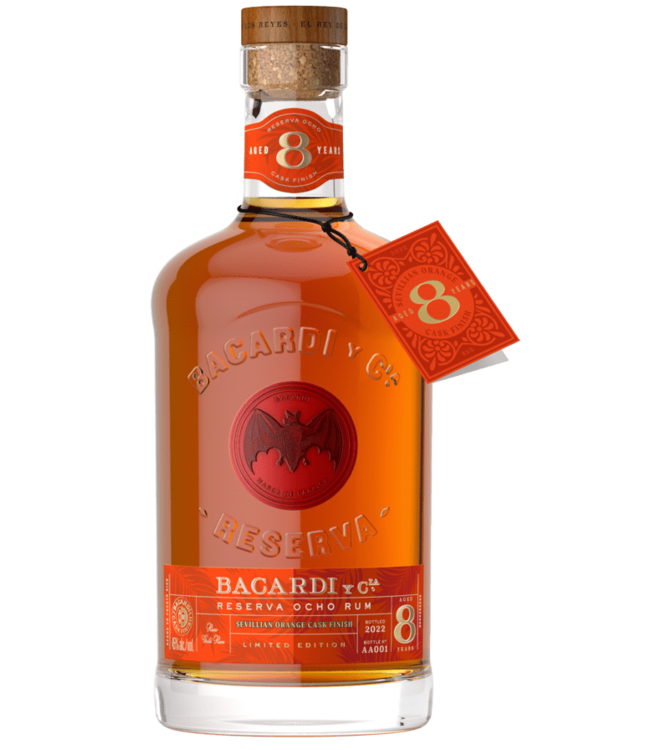 Bacardi Reserva Ocho 8 Sevillian Orange Cask 0,70 ltr 45%