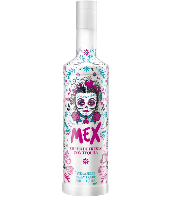 Mex Cream Aardbei Tequila Likeur 0,70 ltr 15%