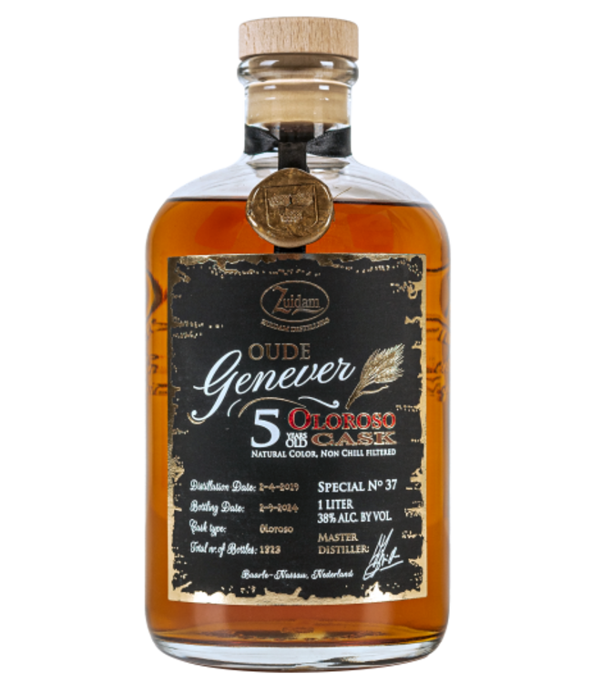 Zuidam Special No. 37 Oude Genever 5 Years Old Oloroso 1,00 ltr 38%