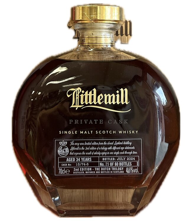 Littlemill 34 Years Old Private Cask #15/74-8  0,70 ltr 49,6%