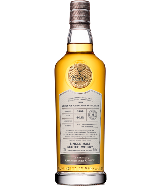 Braes Of Glenlivet 25 Years Old 1998 Gordon & MacPhail 0,70 ltr 60,1%