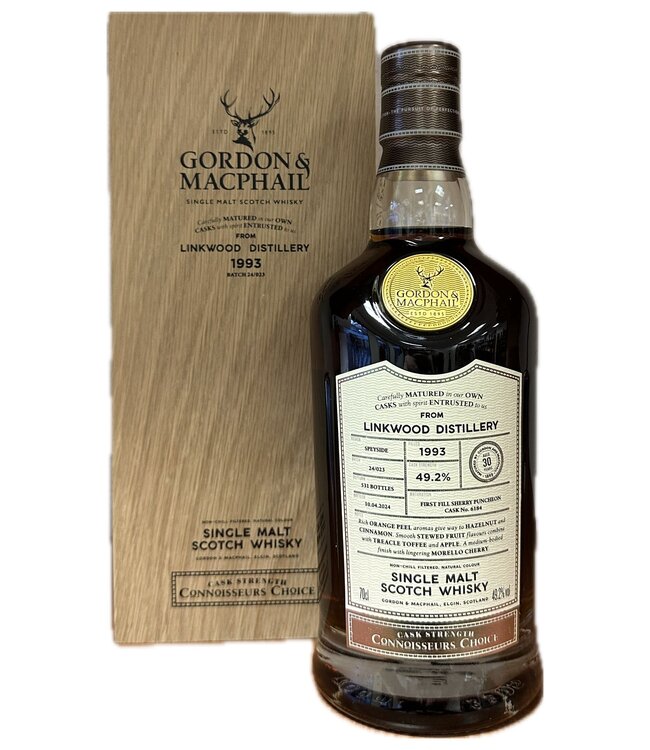 Linkwood 30 Years Old 1993 Gordon & MacPhail 0,70 ltr 49,2%