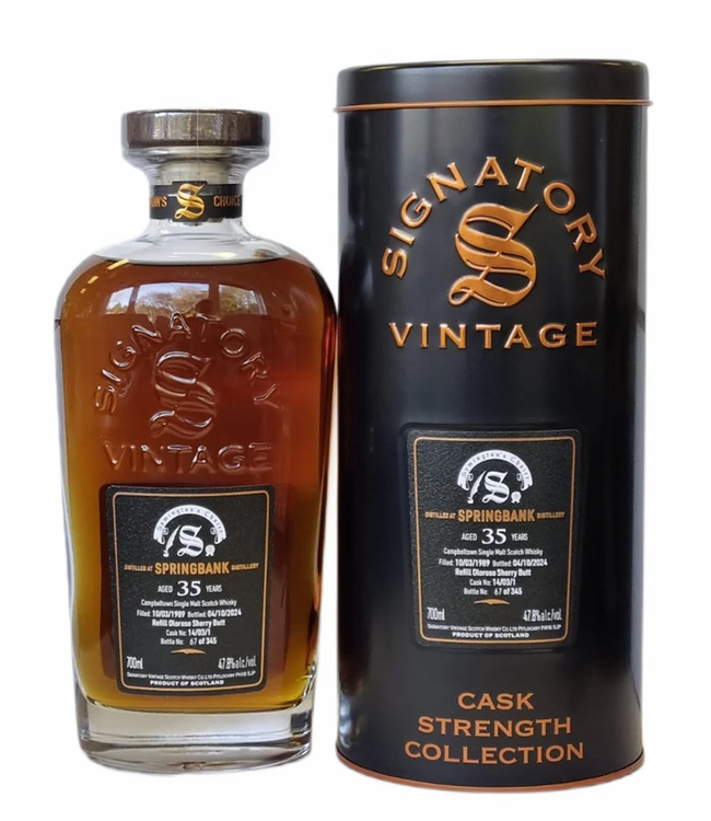 Springbank 35 Years Old 1989 Signatory Symington's Choice Cask 14/13/1 0,70 ltr 47,8%
