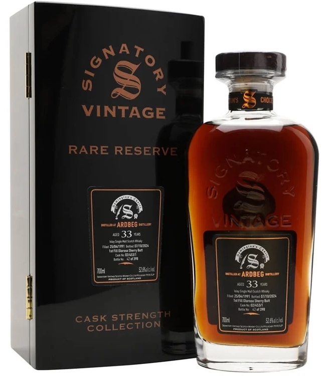 Ardbeg 33 Years Old 1991 Signatory Symington's Choice Cask 02/453/1 0,70 ltr 52,6%