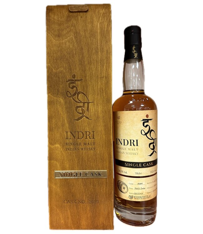 Indri Single Cask 2089 For Whiskysite.nl 0,70 ltr 58,5%
