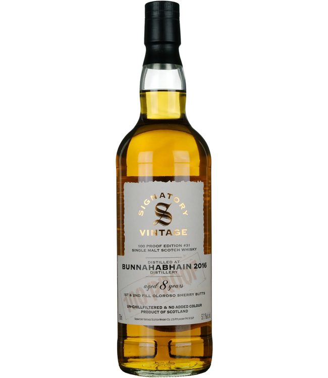 Bunnahabhain 2016 Signatory Vintage 100 Proof Edition #31 0,70 ltr 57,1%