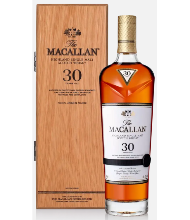 The Macallan 30 Years Old Sherry Cask 2024 Edition 0,70 ltr 43%