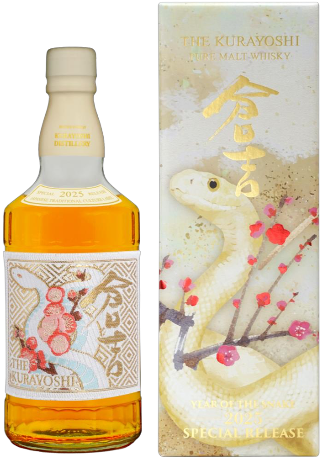 Kurayoshi Pure Malt Snake Edition 0.70 ltr 43% - Whiskysite.nl