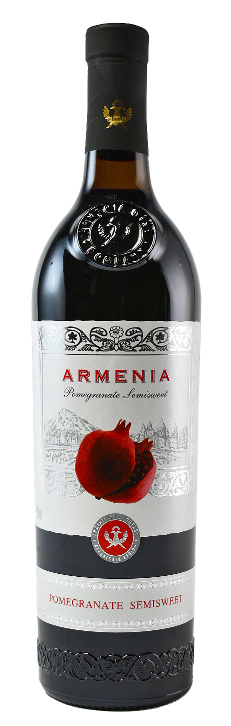 Armenia Wine Pomegranate Semi Sweet 0.75 ltr 12%