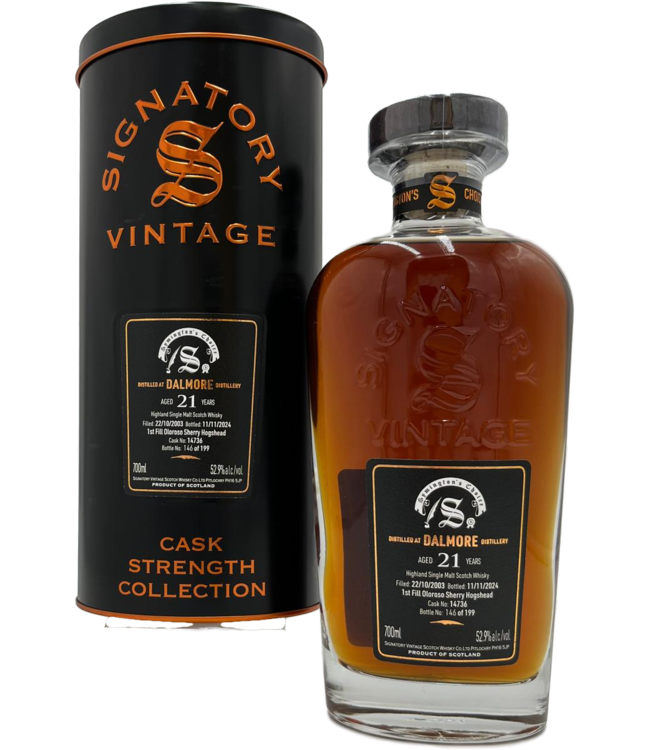Dalmore 21 Years Old 2003 Signatory Symington's Choice Cask 14736 0,70 ltr 52,9%