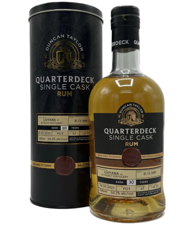Quarterdeck Guyana Uitvlugt 30 Years Old 1991 0,70 ltr 50,2%