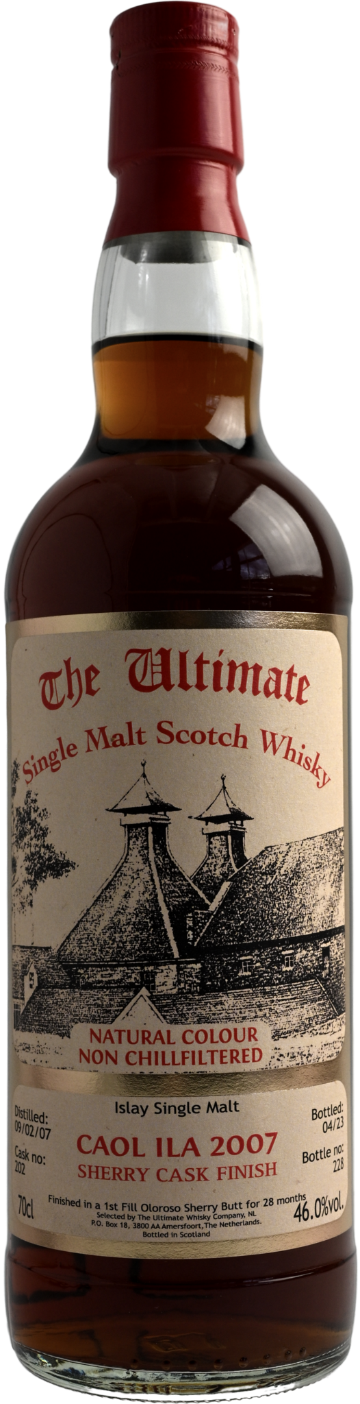 Caol Ila 16 Years Old 2007 The Ultimate Selection Cask 202 0,70 ltr 46%