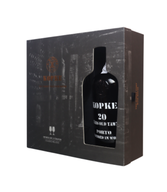 Kopke 20 Years Old Tawny Port + 2 Glazen 0,75 ltr 20%