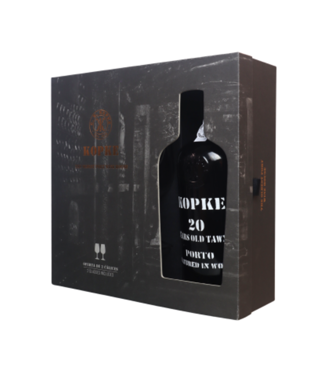 Kopke 20 Years Old Tawny Port + 2 Glazen 0,75 ltr 20%
