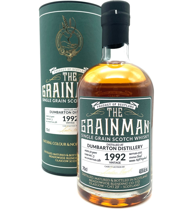Dumbarton 30 Years Old 1992 The Grainman 0,70 ltr 48,8%