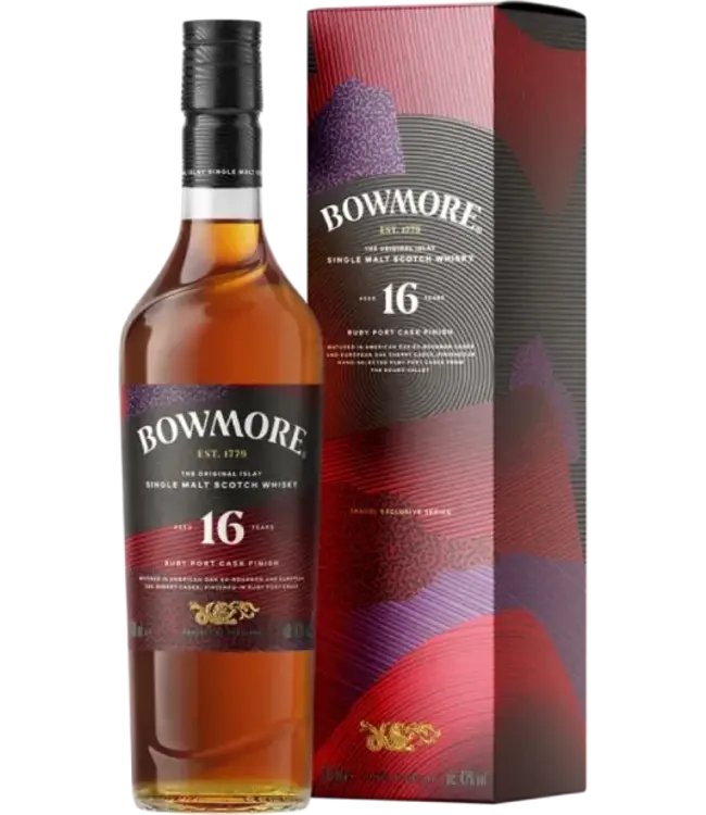 Bowmore 16 Years Ruby Port Cask Finish 0,70 ltr 43%