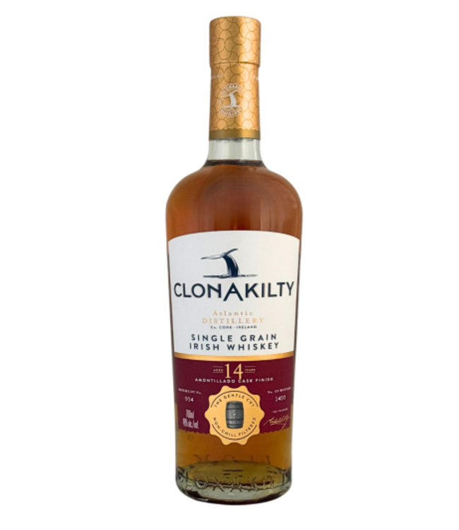 Clonakilty 14 Years Old Amontillado Single Grain Irish Whiskey 0.70 ltr 48%