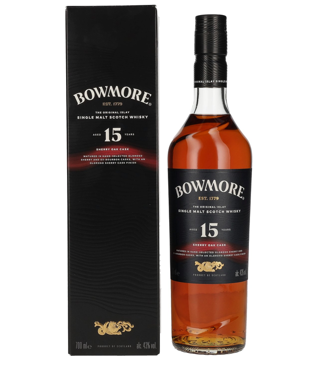 Bowmore 15 Years Old Single Malt Sherry Cask 0,70 ltr 43%