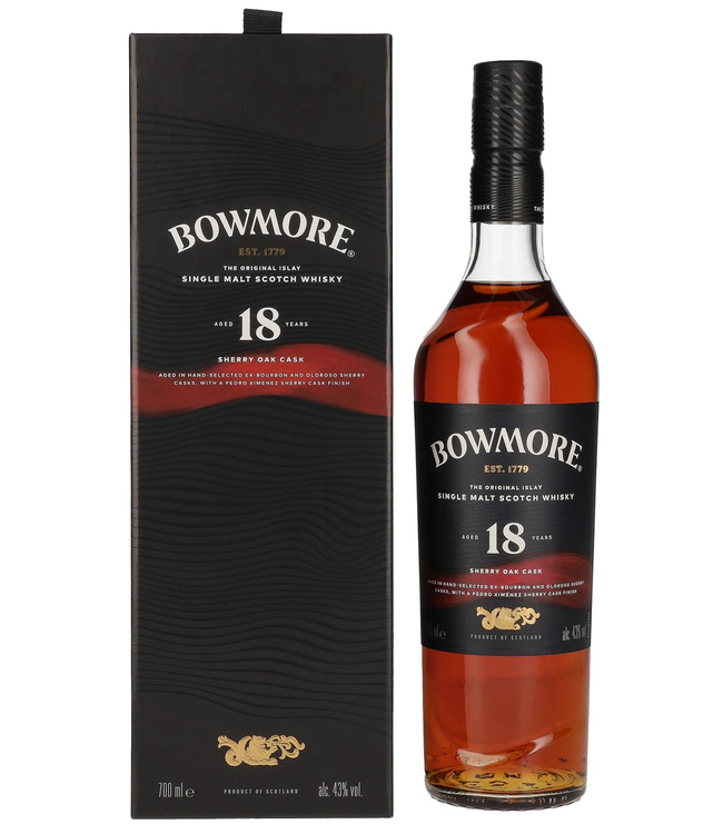 Bowmore 18 Years Old Single Malt Sherry Cask 0,70 ltr 43%