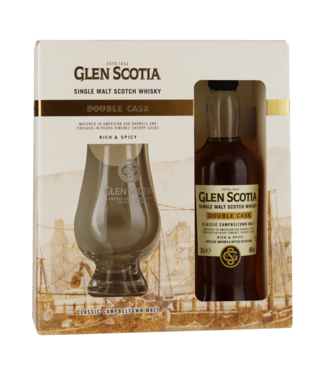 Glen Scotia Glen Scotia Double Cask 0,20 ltr Giftpack Met Glas 46%