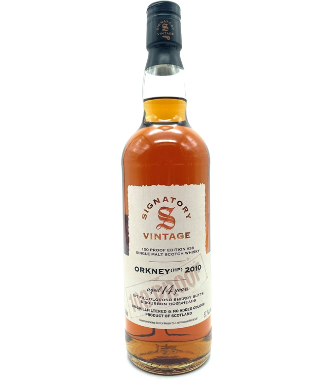 Orkney 2010 Signatory Vintage 100 Proof Edition #38 0,70 ltr 57,1%