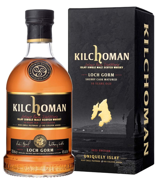Kilchoman Loch Gorm 2025 Editie 10 Years Old 0,70 ltr 46%