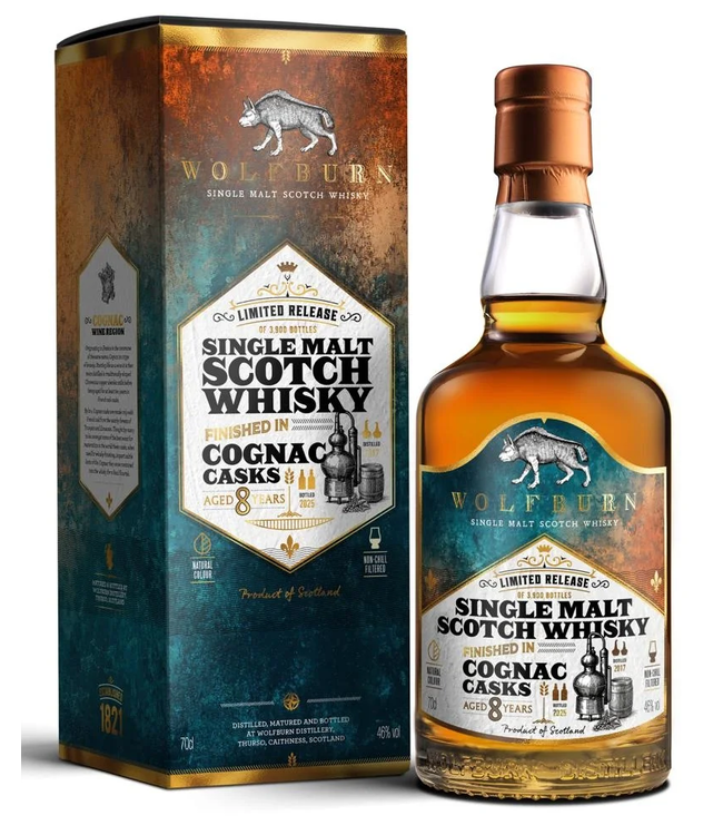 Wolfburn 8 Years Old Cognac Cask Finish 0.70 ltr 46%