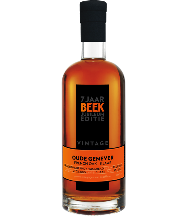 Beek Oude Genever 3 Jaar Oud French Oak 0,70 ltr 40,8%