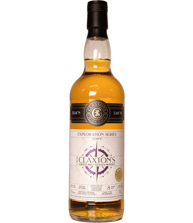 Linkwood 8 Years Old 2015 Claxton's Exploration Series 0,70 ltr 50%