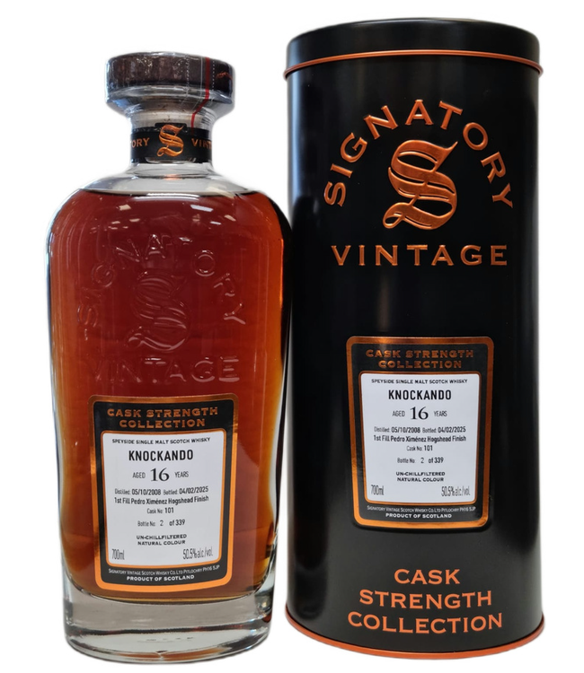 Knockando 2008 Signatory Cask Strength Cask 101 0,70 ltr 50,5%