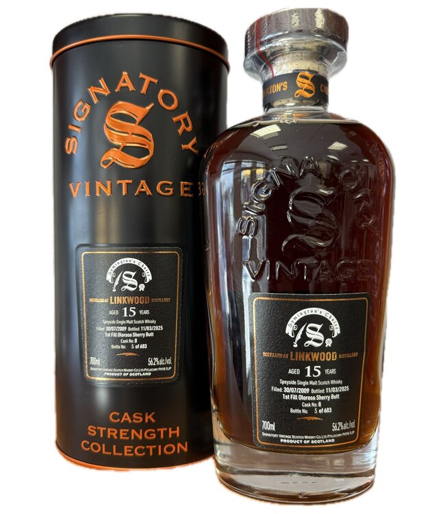 Linkwood 15 Years Old 2009 Signatory Symington's Choice Cask 8 0,70 ltr 56,2%