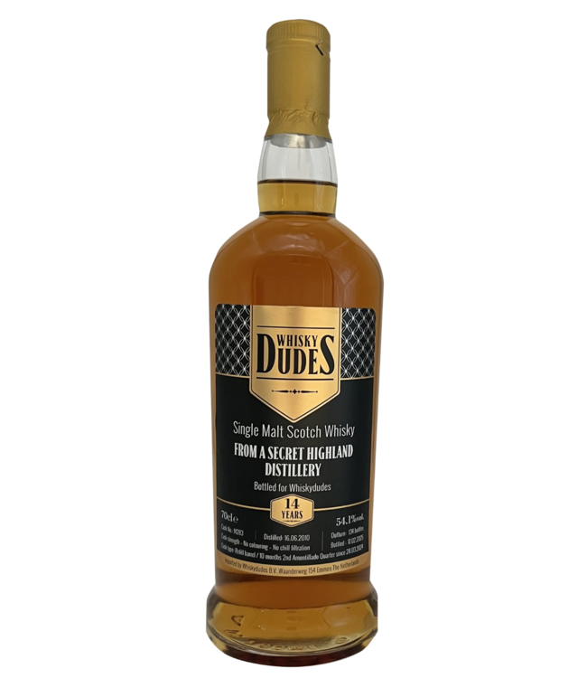 Secret Highland 14 Years Old 2010 Whiskydudes 0,70 ltr 54,1%