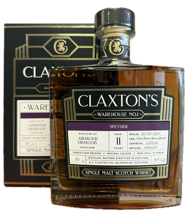 Aberlour 11 Years Old 2013 Claxton's Warehouse 1 0,70 ltr 55,1%