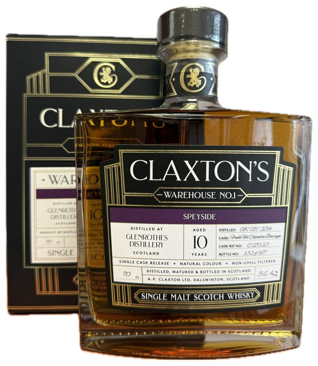 Glenrothes 10 Years Old 2014 Claxton's Warehouse 1 0,70 ltr 56,4%