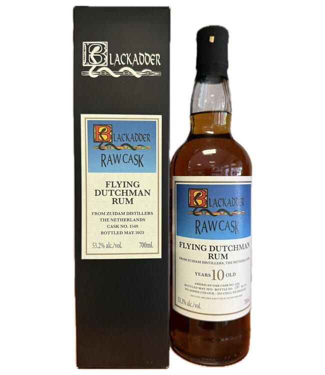 Blackadder Raw Cask Zuidam Flying Dutchman Rum 10 Years Old 0,70 ltr 53,2%