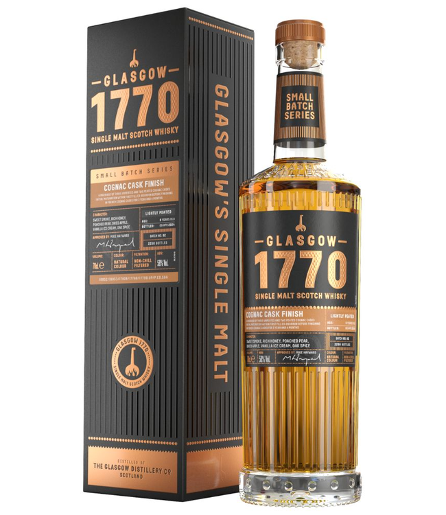 1770 Glasgow Distillery Cognac Cask Finish Batch 2 0.70 ltr 58%