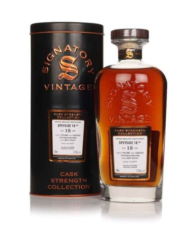 Speyside (M) 18 Years Old 2005 Signatory Cask Strength Cask DRU17 A106#41 0,70 ltr 57,3%
