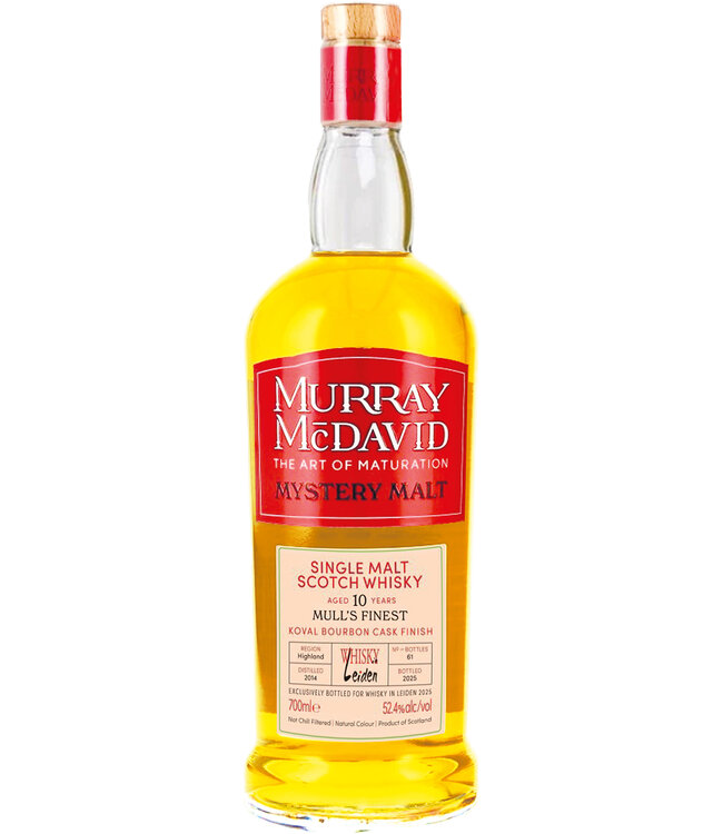 Mull's Finest 10 Years Old 2014 Murray McDavid For Whisky In Leiden 2025 0,70 ltr 52,4%