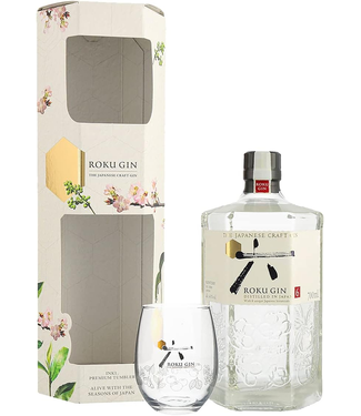 Roku Roku Suntory Japanese Gin Giftpack Met Glas 0,70 ltr 43%