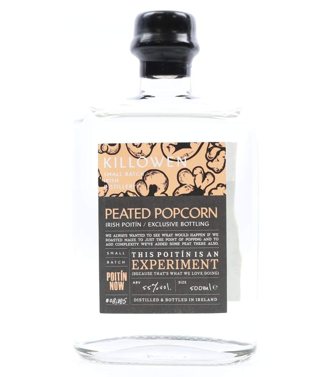 Killowen Peated Popcorn Exclusiv Bottling Small Batch Irish Poitin 0,50 ltr 55%