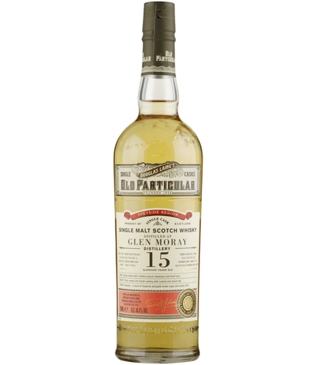 Glen Moray 15 Years Old 2008 Douglas Laing Old Particular 0,70 ltr 48,4%