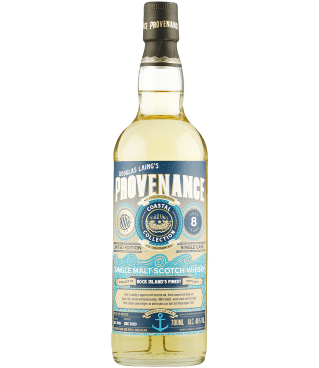 Rock Island 8 Years Old Coastal Collection Provenance 0,70 ltr 46%
