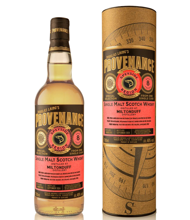 Miltonduff 8 Years Old Provenance 0,70 ltr 46%