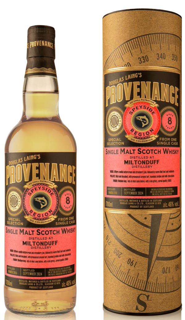Miltonduff 8 Years Old Provenance 0,70 ltr 46%