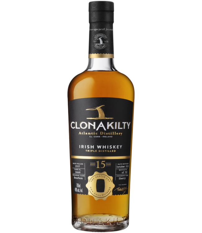 Clonakilty 15 Years Old Irish Whiskey 0,70 ltr 48%