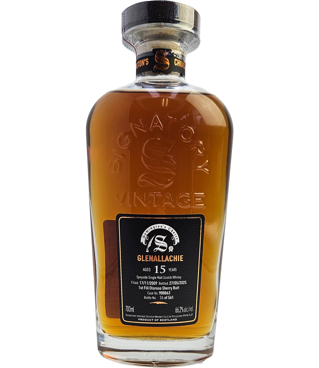 Glenallachie 15 Years Old 2009 Signatory Symington's Choice Cask 900863 0,70 ltr 66,2%